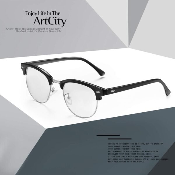 Aroncent Halbrand Lesebrille für Herren und Damen stilvoll und leicht im Retro Look