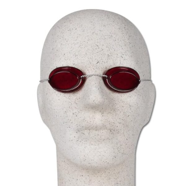 Art of Sun Solarium Schutzbrille rot mit Gummizug sicherer UV-Schutz beim Sonnenbaden