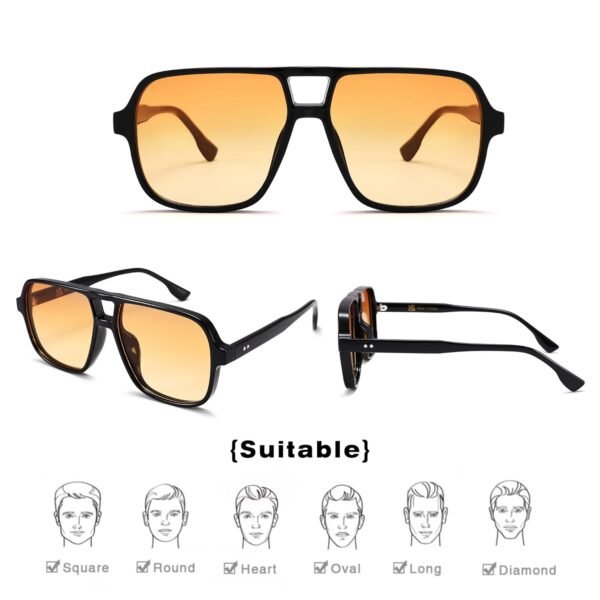 COASION Retro Sonnenbrille Damen Herren UV400 Schutz trendiger Vintage Look