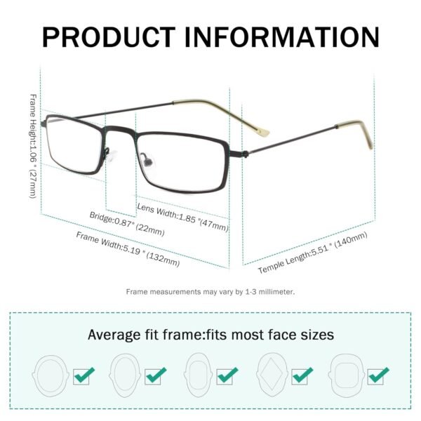 Eyekepper Edelstahl Lesebrille 5er Pack ultraleicht und kratzfest für Damen