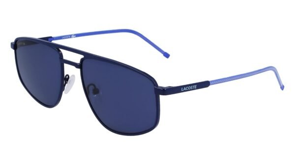 Lacoste L254S Sonnenbrille Unisex matte blaue Gläser mit schützendem Etui