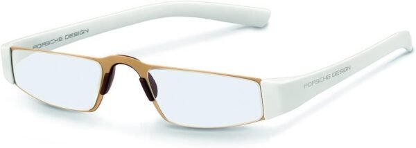 Porsche Unisex P8801 Glasses, Gold White, 48, Gold white