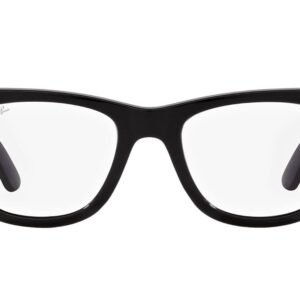 Ray-Ban Mega Wayfarer RX 0840V Black 51/21/145 Unisex Glasses, black