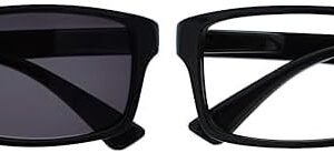The Reading Glasses Company The Reading Glasses Company Black Sun Reader UV400 Designer Style Men Women S92-1 +1 & The Reading Glasses Company Black Reader Designer Style Men...